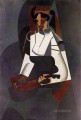 Frau mit einer Mandoline nach Corot 1916 Juan Gris